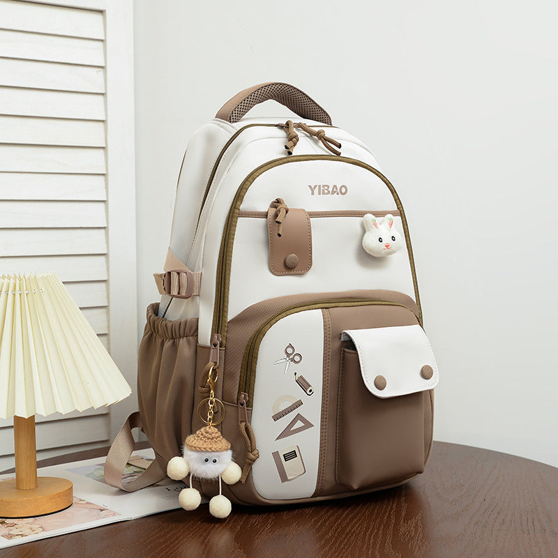 Large Capacity Fashion Color Contrast Stitching Korean Style Western Style Casual Bag Limorista