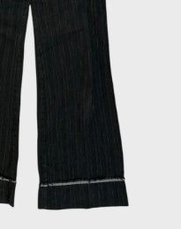 Printed Tape Thigh-length Curtain Tights Limorista