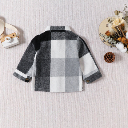 Long Sleeve Plaid Shirt With Pocket Autumn Limorista