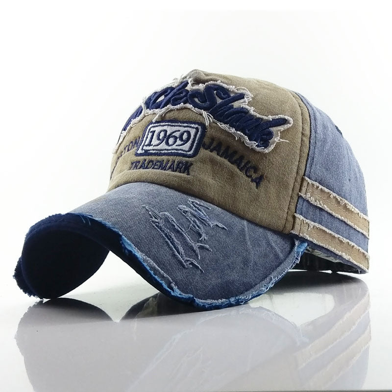 Old worn-out baseball cap 1969 letter hat Limorista