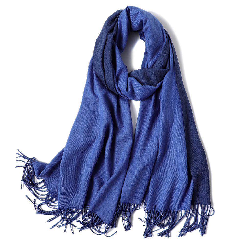 Korean double-sided faux cashmere shawl Limorista