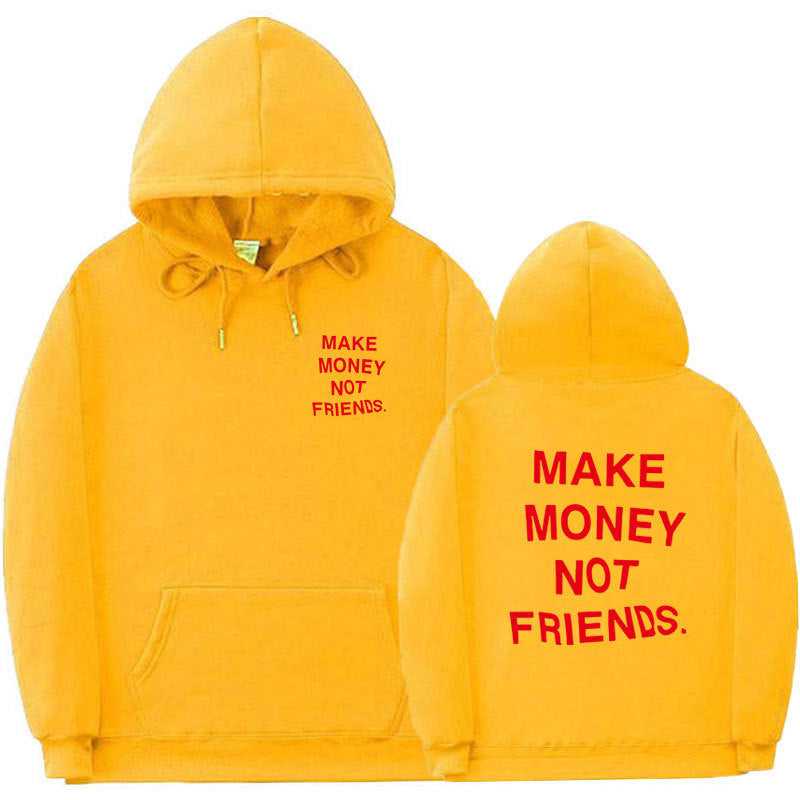 Letter printed Hoodie men&