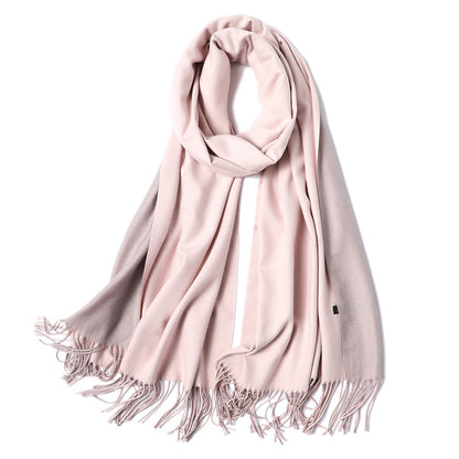 Korean double-sided faux cashmere shawl Limorista