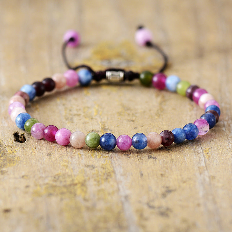 Simple Natural Stone Beaded Bracelet Limorista