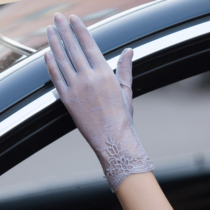 Gloves female UV protection ice silk gloves Limorista