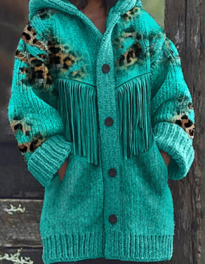 Abstract 3D Printing Casual Cloak Coat Women Limorista