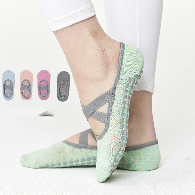 Yoga Socks Ladies Non-slip Cross Straps Pilates Cotton Sports Limorista