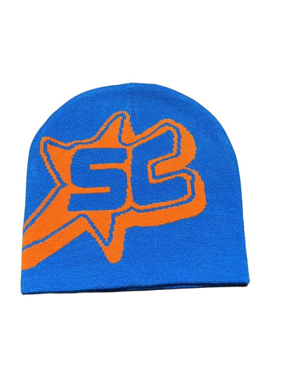 Jacquard Letter SC Trend Knitting Sleeve Cap Limorista