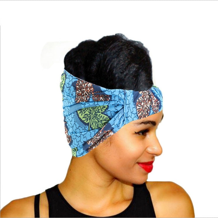 African print wide headscarf Limorista