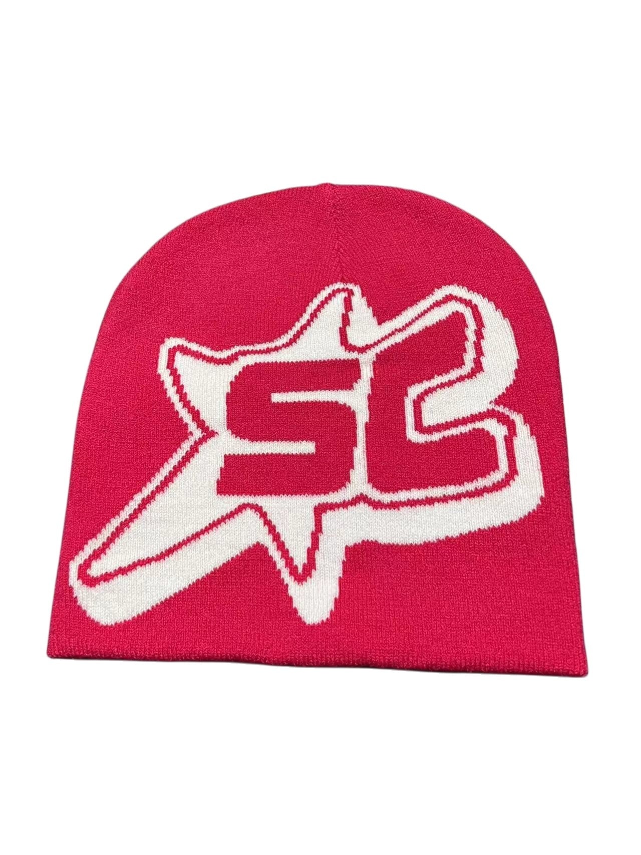 Jacquard Letter SC Trend Knitting Sleeve Cap Limorista