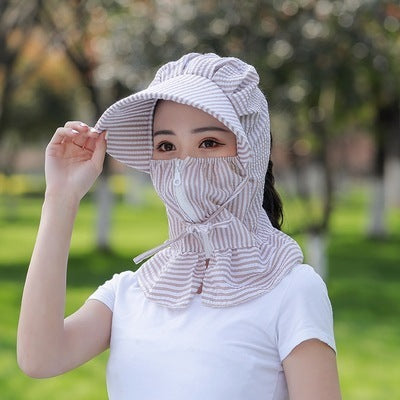 Sun protection hat female cover face summer Limorista