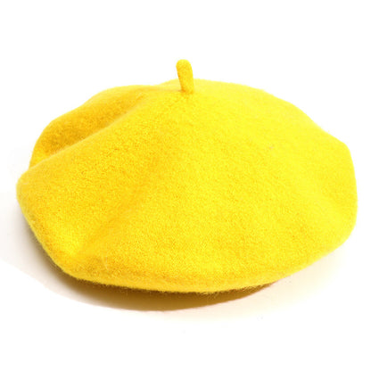 Artistic Wool Candy Color Painter Cap Fashionable Warm Hat Limorista