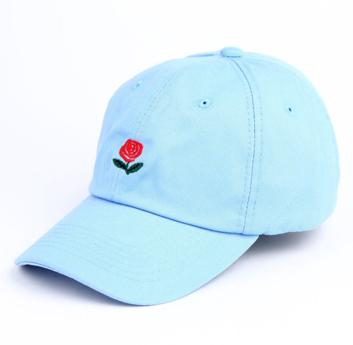 Rose Embroidered Hat Sunscreen Korean Casual Sun Hat Limorista