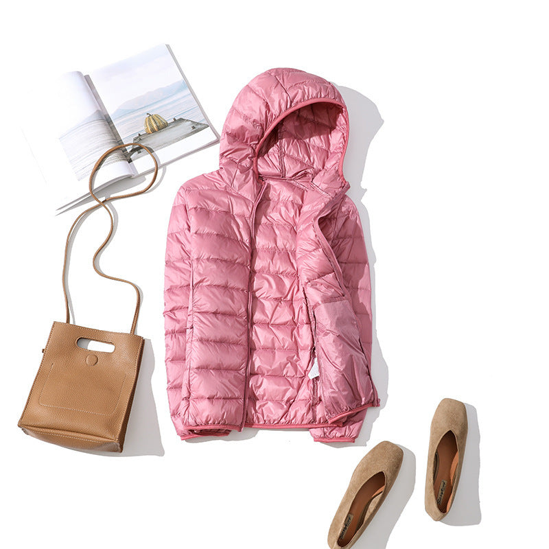 Lightweight Korean casual plus size short hooded jacket Limorista