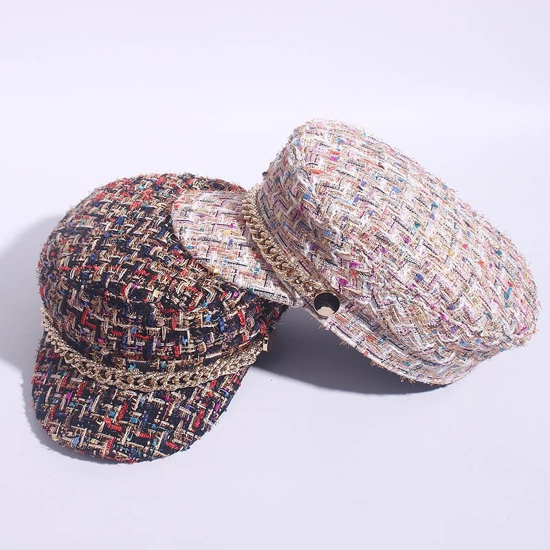 Ladies peaked cap octagonal cap fashion military cap Limorista