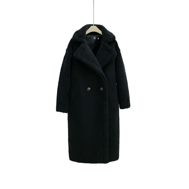 Plush Coat Ladies Long Lamb Coat Winter Limorista
