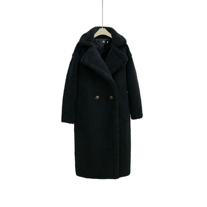 Plush Coat Ladies Long Lamb Coat Winter Limorista
