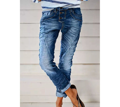 Drawstring Elastic Waist Washed Women&