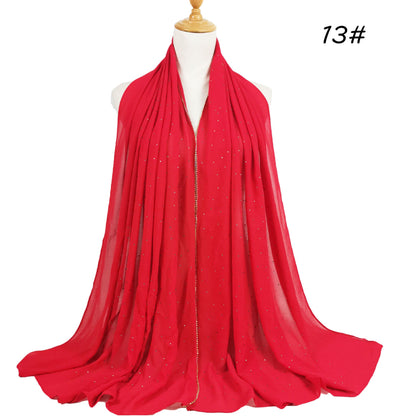 Chain Pearl Chiffon Hui Hood Limorista