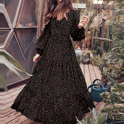 Ruffled Fashion Casual Floral Plus Size Dress Limorista
