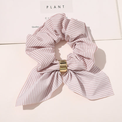Chiffon Metal Buckle Large Intestine Ring Female OL Hair Accessories Limorista