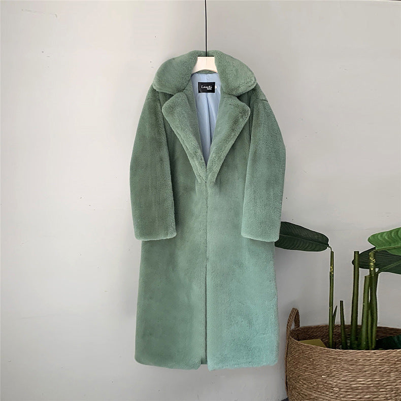 Thick long fur coat faux fur faux fur coat Limorista