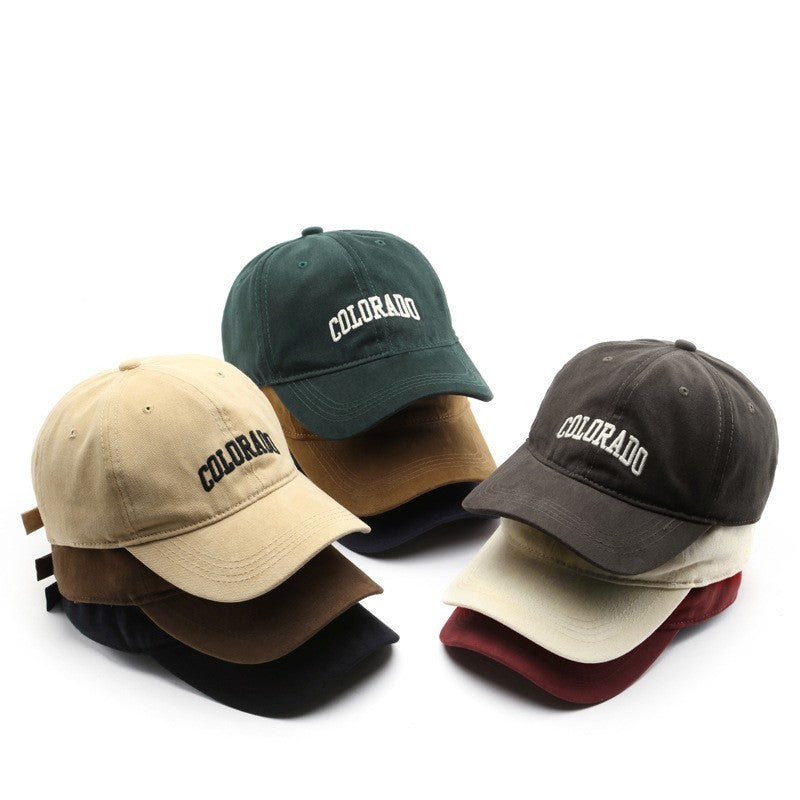 Japanese Fashionable Retro Female Letter Embroidery Baseball Cap Limorista