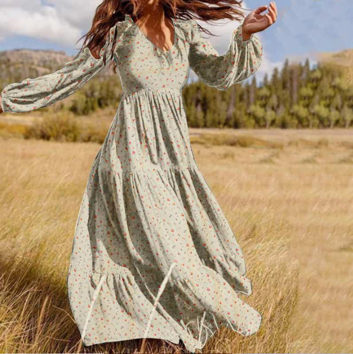 Ruffled Fashion Casual Floral Plus Size Dress Limorista