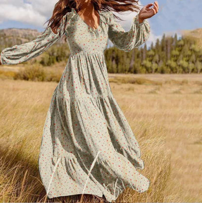 Ruffled Fashion Casual Floral Plus Size Dress Limorista