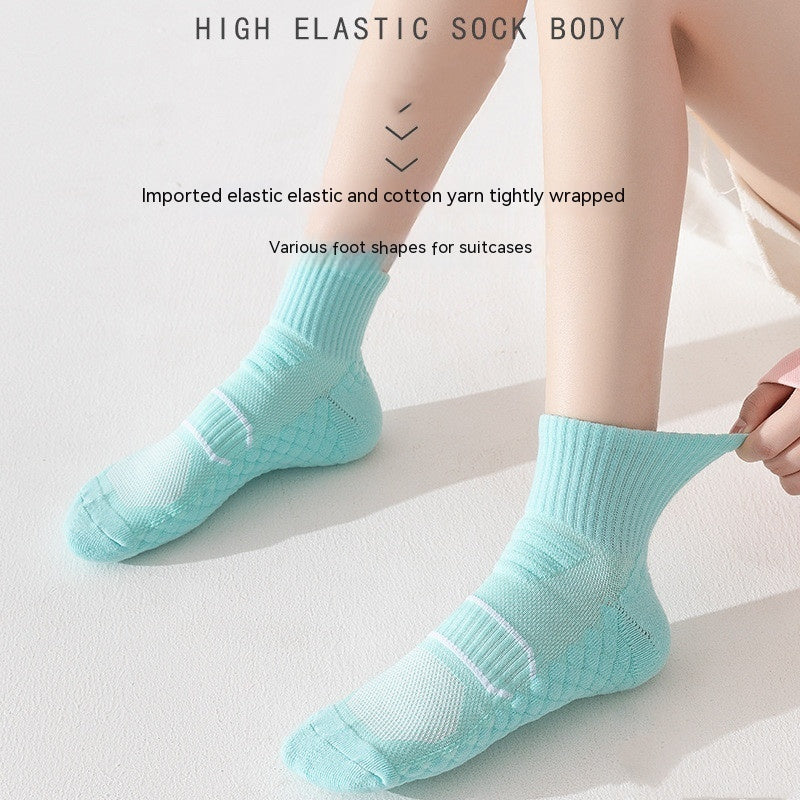 Running Exercise Towel Thickened Shock Absorption Non-slip Socks Limorista