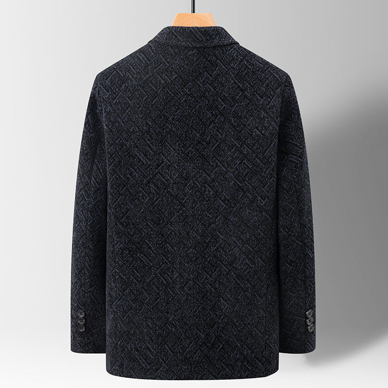 Chenille Casual Simple Suit Jacket For Men Limorista