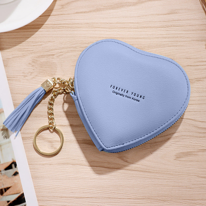 Personalized Key Chain Lovely Heart-shaped Coin Bag Limorista