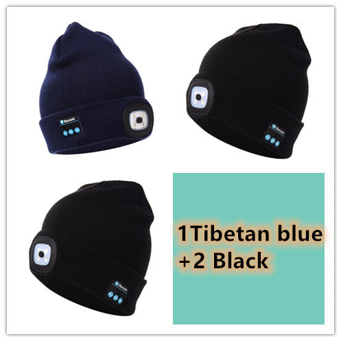 Bluetooth LED Hat Wireless Smart Headset Headphone Limorista