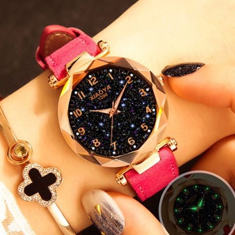 Mode Frauen Uhren Beste Verkaufen Star Sky Zifferblatt Uhr Luxus Rose Gold frauen Armband Quarz Handgelenk Uhren Neue dropshipping Limorista