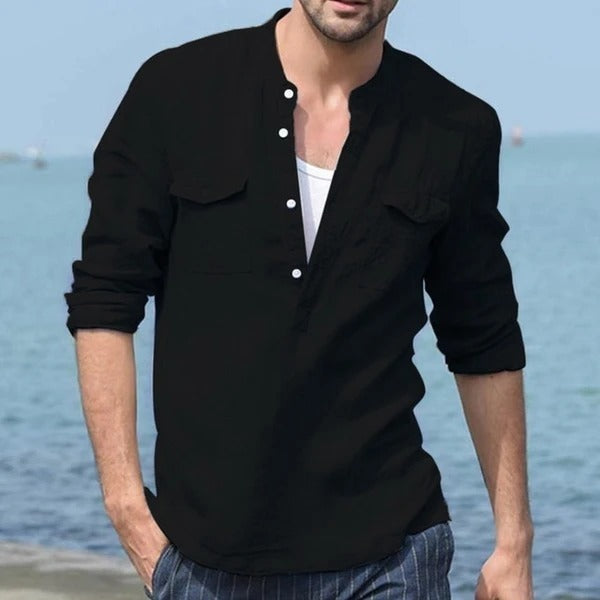 Long sleeve shirt men cotton shirt Limorista