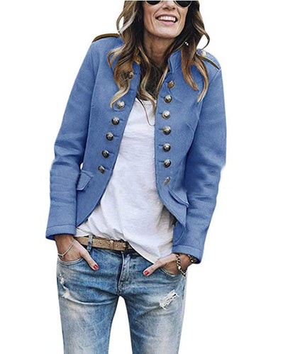 Autumn and winter fashion button blazer Limorista