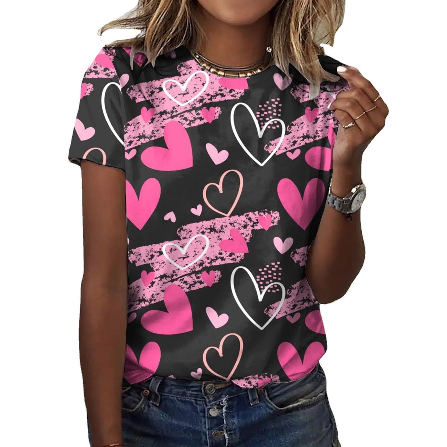 3D Digital Printing Summer New Loose Fashion Brand T-shirt For Women Limorista
