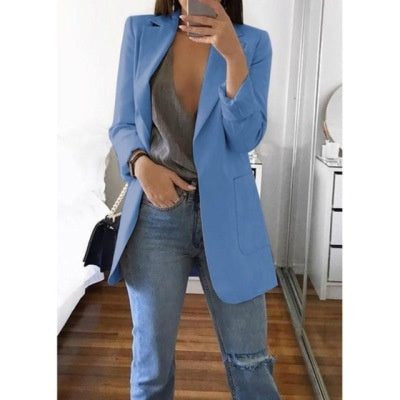 Lapel Slim Cardigan Temperament Blazer Limorista