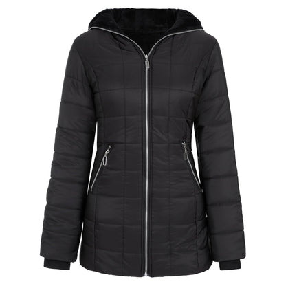 Hooded long-sleeved warm and velvet cotton jacket Limorista