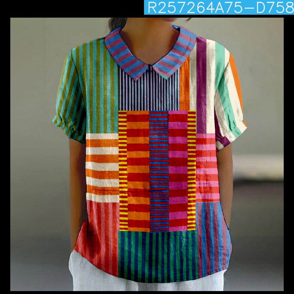 Printed Loose Casual Women&
