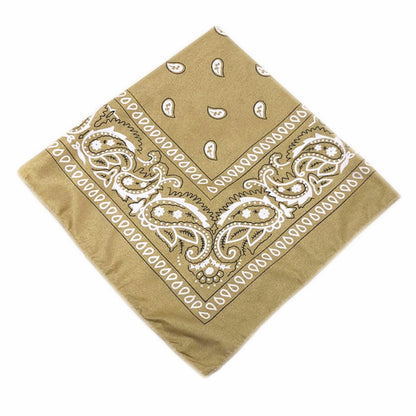 55 cm Polyester Turban Cashew Square Scarf Limorista