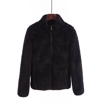 Double-sided Fleece Sweater Women&