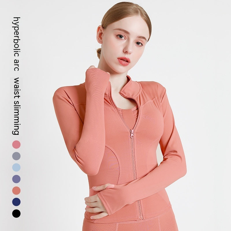 Outer Wear Long Sleeve Quick-drying Skinny Yoga Clothes Slim Fit Slimming Fitness Running Yoga Sports Jacket Limorista