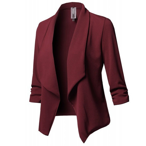 Pleated Solid Color Suit Limorista