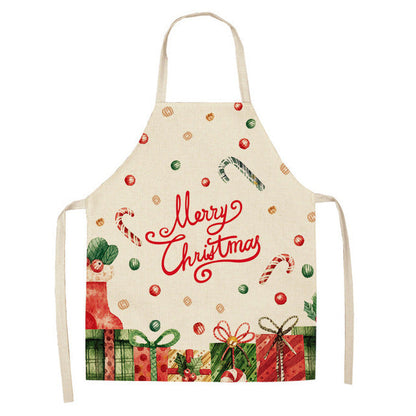 Christmas Series Cotton And Linen Apron Limorista