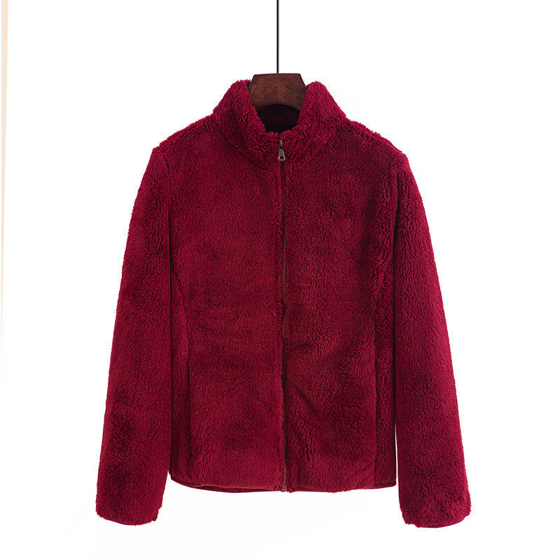 Double-sided Fleece Sweater Women&
