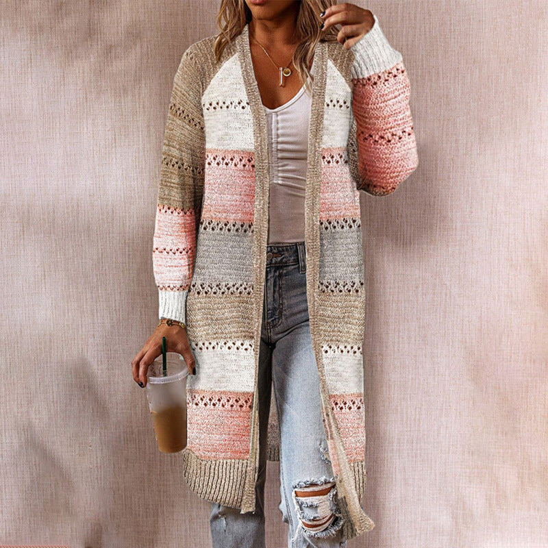 Medium length long sleeve knitted cardigan Limorista