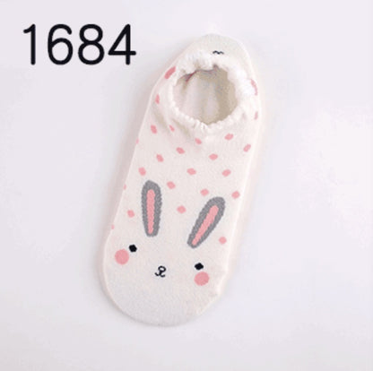 Cute Animals Cotton Short Socks Creative Cartoon Pure Socks Casual Funny Socks Spring Summer Fox Socks Limorista