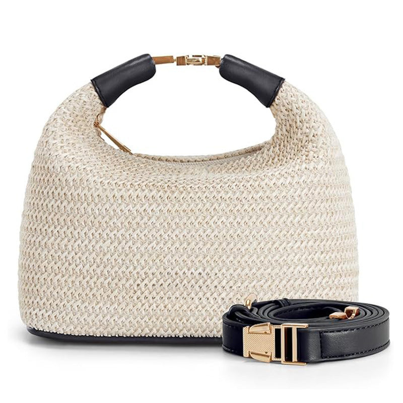 Simple Casual All-match Straw Shoulder Bag Crossbody Women&