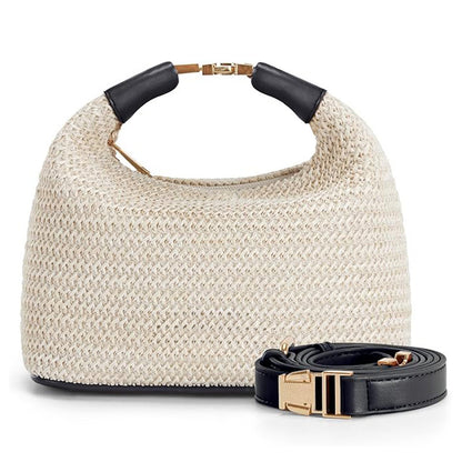 Simple Casual All-match Straw Shoulder Bag Crossbody Women&
